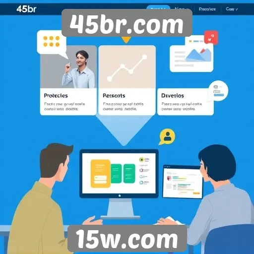 Novos recursos interativos no site 45br.com